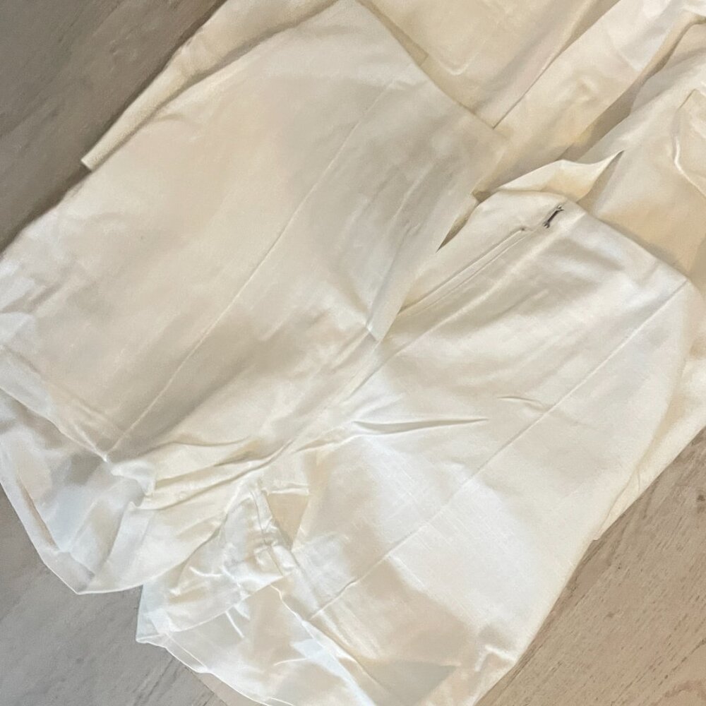 Linen-Blend Belted Vest and matching Shorts Set - Picture 8 of 10